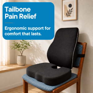 Finally Sit Pain-Free For Hours Without Tailbone Or Lower Back Pain: Sitting Comfort Combo